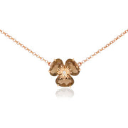 VIANNA 18K Rose Gold Pensé Smokey Quartz Necklace- SALE